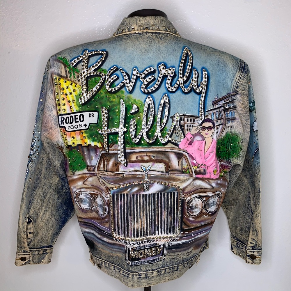 Rare Vintage Tony Alamo Beverly Hills Denim Jacket